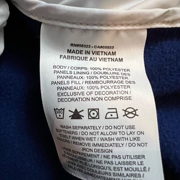 Nike Vest Womens Medium AeroLayer Blue Pink Colorblock Insulated Full Zip - Picture 5 of 8